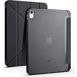 Storemax iPad ile Uyumlu Kalem Bölmeli Trifolding Cover Tablet Kılıf Katlanabilir Standlı Otomatik Uyku Modlu Darbe Emici Ince Tasarım (Siyah, iPad 10.nesil 10.9/ipad A16)
