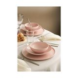 Storemax Istanbul Porselensara 18 Parça 6 Kişilik Yemek Takımı Pembe