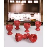 Storemax Juliet Yumurtalık, Mat Kırmızı, 7 Cm, 6 Adet - 001-Renkli