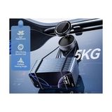 Storemax K10A Katlanabilir 360 Derece Her Yöne Dönebilir Vacum Magnetic Araç Tutucu Telefon Standı Kilitli Vakum ve 5 kg Taşıma Kapasiteli Mıknatıs Ile Hem Şık ve Kaliteli Hem De Sağlam ve Çok Güçlü - 000-Siyah