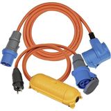 Storemax Kamp Seti/cee Kablosu 1,5 M, Cee 230 V Uzatma Kablosu 3 M, Safe-Box Big IP44 (Her Kamp Tatili Için Ideal Kamp Aksesuarı, IP44), Turuncu