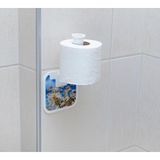 Storemax Karışık Desenli Tuvalet Kağıtlığı, Beyaz, Duvar Montajlı - 001-Renkli