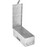 Storemax Katlanır Saplı Kilit Kutusu - Değerli Eşyaları, Nakit, Mücevher ve Silahları Güvence Altına Almak Için Istiflenebilir Tasarımlı Dayanıklı Metal Saklama Sandığı (Gümüş) - -50 C