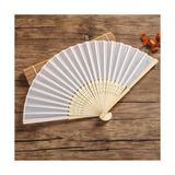 Storemax Katlanır Vantilatörler, Premium 2'li Katlanabilir Bambu Vantilatör Seti, Ipek Kumaşlı Şık Tasarım, Yaz Serinliği Için, Kadınlar ve Genç Kızlar Için El Vantilatörü - 001-Siyah