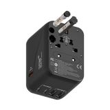 Storemax Labs BL80 Seyehat Şarj Adaptörü 35W Gan Çoklu Priz Dönüştürücü (Siyah) - 001-Renkli