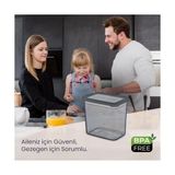 Storemax Life Tower 6’lı Saklama Kabı Seti – 1600 ml – Kilitli Kapaklı, Buzdolabı Uyumlu, Dikey Istiflenebilir Tasarım - 0,33 - 0 Siyah