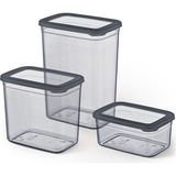 Storemax Life Tower Premium 9’lu Dikdörtgen Saklama Kabı Seti – 3 Farklı Boy, Kilitli Kapak, Dikey Tasarım, Bpa Içermez ( ) - 0,33 - 0 Siyah