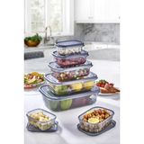 Storemax Lux 5 Adet Sızdırmaz Hava Almaz Erzak Saklama Kabı FÜME(350ML+670 Ml+ 1,2 Lt+2 Lt+3,2 Lt) - 0,33 - 0 Siyah