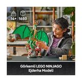 Storemax Muhafız Ejderha 71847 – 14 Yaş ve Üzeri Çocuklar Için Usta Wu Minifigürü ve Detaylı Ejderha Figürü Içeren Koleksiyonluk Yaratıcı Oyuncak Yapım Seti, Doğum Günü Hediyesi (1650 Parça) - (ClearEyelets)Black-RadiantOrchid