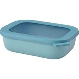 Storemax - Multi Bowl Cirqula Rectangular - Kapaklı Saklama Kabı - Buzdolabı Için Hava Geçirmez Saklama Kutusu, Mikrodalga Fırın Kabı ve Saklama Kabı Olarak Uygundur - 1000 ml - Green - 0,33 - 0 Siyah