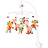 Storemax , Müzikli Dönence - Sevimli Hayvanlı Bebek Uyku Yardımcısı Müzikli Oyuncak - Bebek Dönencesi Müzik Kutusu Melodisi "brahms Wiegenlied" - 0-5 Aylık Bebekler Için - 1,5 lt - Ahşap