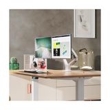 Storemax Nb F160 17-27" Çift Kol 2-9 kg Amortisörlü Monitör Standı (Beyaz) - 1BW-Beyaz