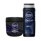 Storemax Nivea Men Erkek Damat Çeyiz Seti Deep Dimension Duş Jeli 500ML ve Nemlendirici El Vücut Bakım Kremi 400ML
