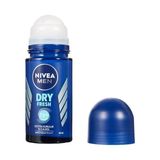 Storemax Nıvea Men Erkek Roll On Deodorant Dry Fresh 72 Saat Anti-Perspirant Koruma, Ekstra Kuruluk, 50 ml