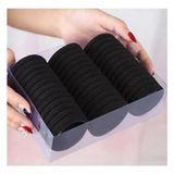 Storemax Okavango 50'li Siyah Havlu Lastik Toka Seti, Kadın Çocuk Mandal Toka, Lastik Toka Seti, Toka Organizer, Toka, Kız Çocuk Toka, Toka Organizer - 0 - Siyah
