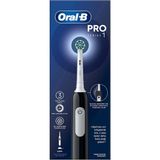 Storemax Oral-B Pro Serisi 1 Siyah Elektrikli Diş Fırçası, 1 Diş Fırçası Başlığı, Braun Tasarımı
