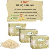 Storemax Organicsun Doğal Pirinç Sabunu 140 gr x 3 Adet Tüm Cilt Tipleri Için Beyazlatıcı Etkili - 0- Koyu Mavi