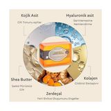 Storemax Organicsun Kojik Asit & Zerdeçal Sabunu 140 gr Leke ve Sivilce Karşıtı Kojic Acid - Kolajen - Aha Bha - C Vitamini - Hyaluronic Acid - Shea Butter Yağı Içerikli Aydınlatıcı Sabun - 0- Koyu Mavi
