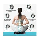 Storemax Ortopedik Oturma Minderi Visko Cocix Elastik Minder Basur Minderi Oturma Simidi Yastığı Hemoroid Yastık,, Siyah, Standart - 00 Beyaz