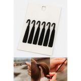 Storemax Plastik Kancalı Lastik Saç Tokası Seti, Kadın Toka, Toka Organizer, Toka, Kız Çocuk Toka, Kadife Toka 6'lı Set Siyah