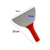 Storemax Plastik Saplı Metal Spatula Sıva Duvar Macun Boya Kazıma Ispatulası 18 cm Takılabilir Sap - Ahşap