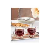 Storemax Priour 4'lü Çay Fincanı - 1/100 Toz Ceviz