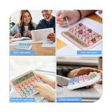 Storemax Renkli Dijital Hesap Makinesi, 15.5 cm x 13.5 Cm, LCD Ekranlı, Ev ve Ofis Için - 02-Sarı