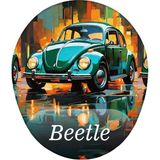Storemax Retro Beetle Mouse Pad - 001-Renkli