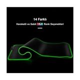 Storemax Rgb Mouse Pad 80X30 Cm, 4 mm Kalınlık, Parlak Su Geçirmez Yüzey, Oyuncu Gaming Xxl Mausepad, 14 Farklı Renk Modu (Parlak Siyah) - 001-Renkli