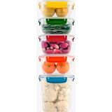 Storemax Sızdırmaz 5'li Saklama Kabı Seti, Çeşitli Boyutlarda (2X800 Ml, 2X1000 Ml, 1X2100 Ml), Gıdaları Taze Tutma, Bpa Içermeyen Malzeme, Mutfakta Düzenleyici - 0,33 - 0 Siyah