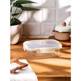 Storemax Soft 1050 ml Borosilikat Saklama Kabı - 0,33 - 0 Siyah