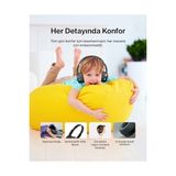 Storemax Soundform Mini Çocuk Kablosuz Kulaklık (Siyah) – Dahili Mikrofon, 30 Saat Çalma, Eğlenceli Çıkartmalar,, iPad ve Galaxy Uyumlu - --