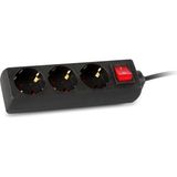Storemax Spg8-3-30 3m 3lü Akım Korumalı Siyah Priz