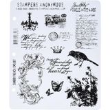 Storemax Tim Holtz 7 x 21,6 cm Kendiliğinden Kauçuk Damga Seti Shabby French - 0 - --
