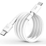 Storemax Type C To Type C Şarj Kablosu 30W 2 Metre Uzun Pd Çift Taraflı USB C Hızlı Şarj ve Data Kablosu Beyaz - Ahşap