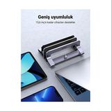 Storemax Ugreen Masa Için Dikey Dizüstü Bilgisayar Standı Çift Yuvalı Dizüstü Bilgisayar Standı Tutucu Ayarlanabilir Alüminyum Masaüstü Standı MacBook Air Pro, Microsoft Surface Laptop 4, Lg Gram 17 ile