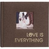 Storemax Uluslararası Tasarımlar 1 Up 4x6 Is Everything Kahverengi Evcil Hayvan Kumaş Fotoğraf Albümü Not Yazma Alanları ile Sert Kapak 7,6 x 7,6 cm Ön Kapak Fotoğraf Cebi - 0 - --