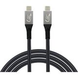 Storemax - USB 4 Hızlı Şarj, ve Görüntü Aktarım Kablosu - Type USB C Thunderbolt 4/3 Uyumlu, USB 4, 40GBPS Veri Aktarım, 240W Şarj Gücü, 8k 60Hz, 4K 144Hz / 120Hz / 60Hz, Hdr (1 Metre) - 0 - Siyah