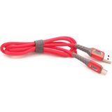Storemax Usb-A To Type-C, 5 Amper Şarj ve Data Veri Kablosu, Örgülü ve Hızlı, Kırmızı, 1 Metre, - Ahşap