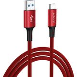 Storemax Usb-A'dan Usb-C'ye Örgülü, 1 Metre, Hızlı Şarj ve Kablosu (Kırmızı) - 0 - Siyah