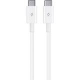 Storemax Usb-C - Usb-C 120CM 60W Pd/qc Hızlı Şarj/data Kablosu Beyaz - Ahşap
