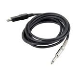 Storemax USB To 6.3 mm Çivi Gitar Saz Bağlantı Kablosu 6.3 mm USB Çevirici - 0 - Siyah
