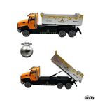 Storemax Uzaktan Kumandalı Kamyon Şarjlı Işıklı Metal Kasa Dorse Hareketli Full Fonksiyon Iş Makinesi R/c Araç - Altın