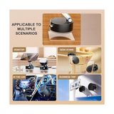 Storemax Vakumlu Kilitli Araç Içi Telefon Tutucu Manyetik Mıknatıslı Ile Uyumlu Ister Evde Ister Arabada Ister Mutfakta Kullanın Çıkarılan Tekrar Takılan Vakum Kilitli Yeni Nesil Tutucu (Pembe) - 000-Siyah