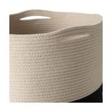 Storemax Venus Çamaşır Sepeti Siyah Ekru 35X35X45 - 001-Renkli