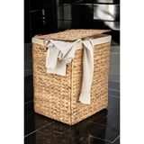 Storemax Yapımı Hasır Katlanabilir Kirli Çamaşır Sepeti, Modern Çamaşır Sepeti, Katlananır Yer Kaplamayan Kirli Çamaşır Sepeti (44X34CMYÜKSEKLIK 54CM) - 001-Renkli