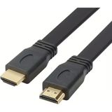 Storemax Yassı Flat Slim HDMI Kablo Uyumlu 4K Full Hd 4K 60hz 2.0 Uyumlu 4K 60P Çözünürlük Uyumlu 18 Gbps Veri Aktarım Hızı, Ethernet Kanallı (1 Metre) - Ahşap