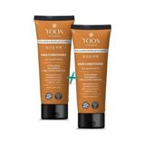 Storemax Yoon 2'si 1 Arada Vegan Saç Bakım Kremi, Biotin, B7 ve Kolajen Içeren, Silikonsuz & Sülfat Içermeyen Nemlendirici, Saç Düzleştirmeye Yardımcı, Onarıcı ve Besleyici Saç Kremi 200ML - Kestane Akaju