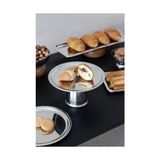 Storemax & Yüksek Metal Ayaklı 18 cm Metal Dekoratif Yuvarlak Servis/sunum Tabak Stand - 0,33 - 0 Siyah