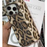 StoreTolerans iPhone 15 Pro için Uygun Kılıf, Leopar Desenli Telefon Kılıfı, Şık Tasarım Mükemmel Kalite, Darbeye Dayanıklı Koruyucu Kapak(Koyu Kahverengi)